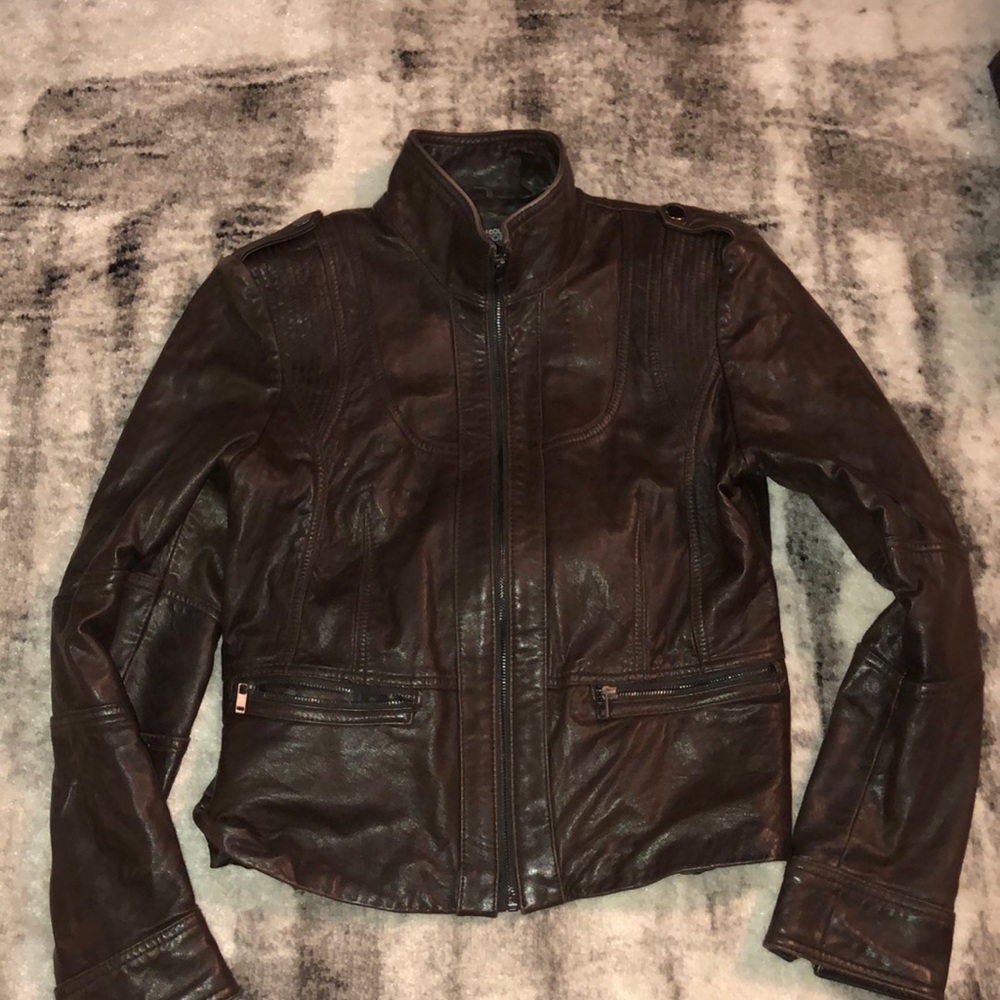 Kenneth Cole Brown Leather jacket